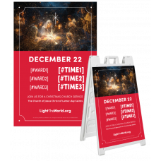 Light the World Invitation - A-frame (Set of 2)